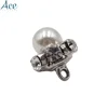 Customized 15mm Silver Plated Cuff Link Button for Clothes