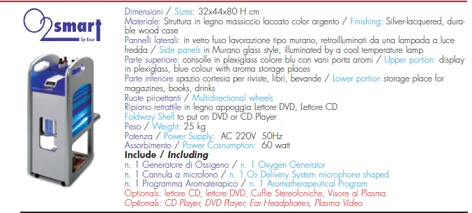 O2Smart specifications