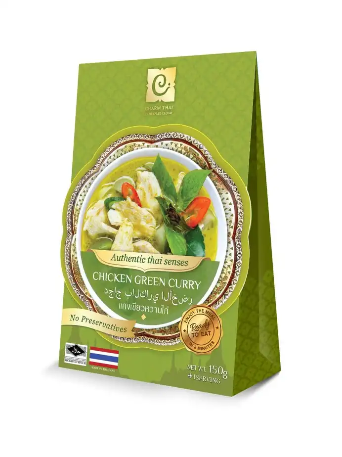 
ThaiGreen Chicken Curry Instant Halal Food from Thai Recipe with taste of Real Coconut Milk and Chicken Chunk 