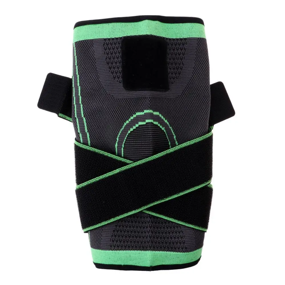 

Hot Selling Adjustable Straps For Pain Relief 3D Weaving knee support band Double pressurization, Black green orange red