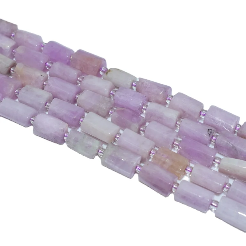 

Trade Insurance  High Quality Natural Tube Kunzite Loose Beads