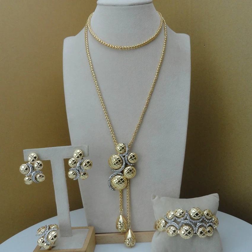 

Yuminglai Neckless Jewelry Plated Jewelry Set 18 k Gold Jewelry FHK8743, Multi color