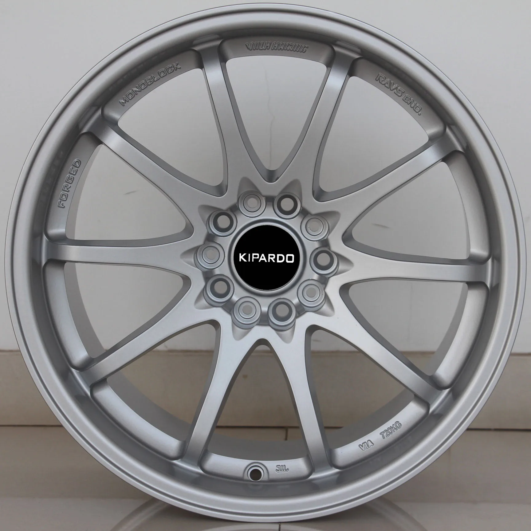 kipardo 17英寸抛光锻造设计轮辋中国制造合金轮毂