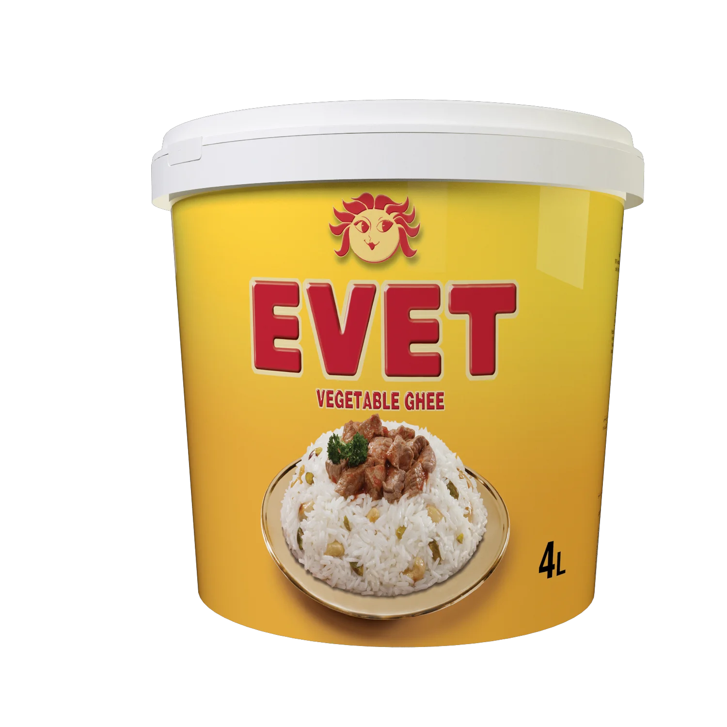 Evet Vegetable Ghee 4ltx4 Arabic Buy Vegetable Ghee/pure Vegetable