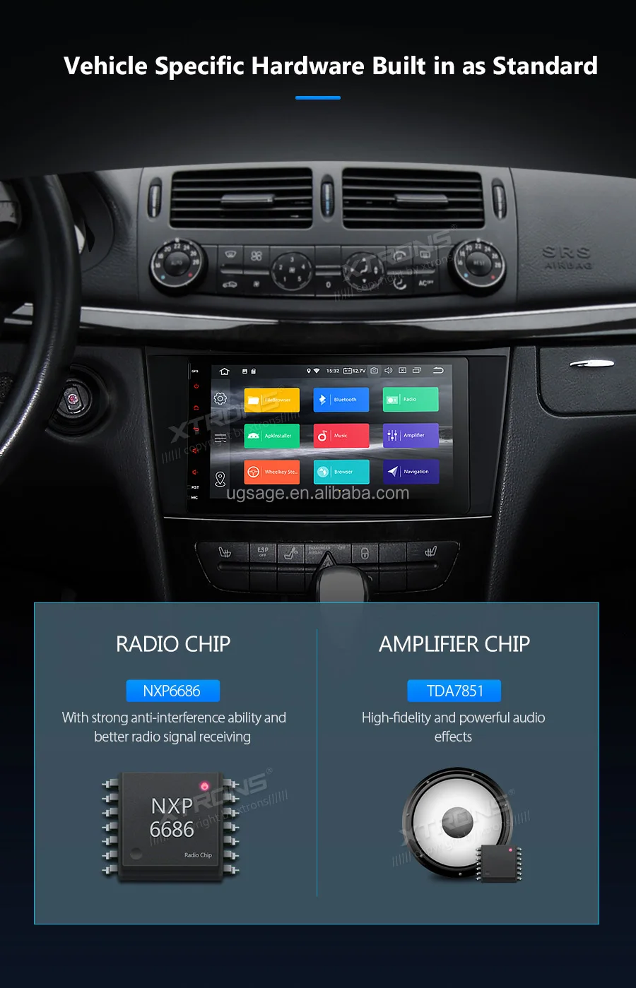 Xtrons Android 10.0 Car Multimedia Player For Mercedes Benz W211/ W219