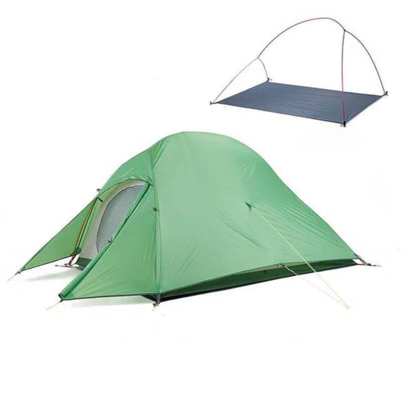 

Camping Tent Fabric Double Layer Waterproof Outdoor Camping Tent, 2 colors