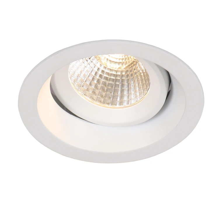 Anti Glare Ceiling Light Recessed High Quality COB chip 12W LED downlight Rotatable