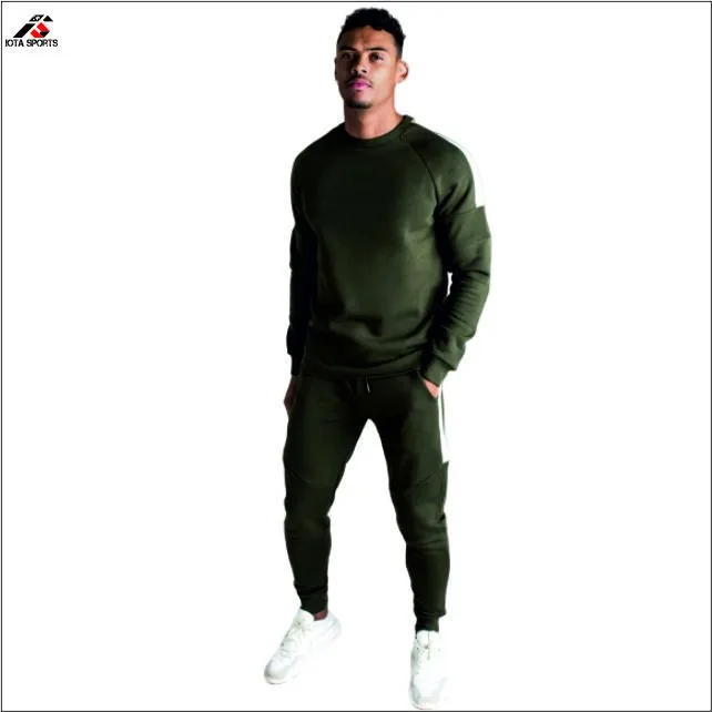2020 New Release Army Green Men's Sweatsuit Sets Custom Logo Printed ...