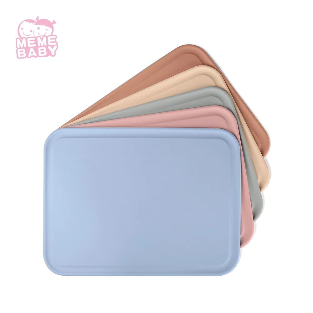 

Hot Sale Eco Friendly In Stock Non-slip Silicone Placemat Dining Table Placemat For Baby Kid Toddler, Multiple,customized