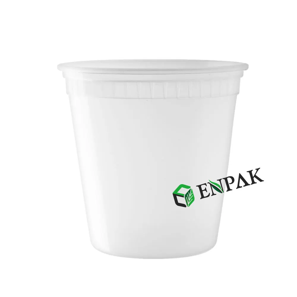 Premium Quality 24oz Freezer Safe FDA Certified Food Grade Yogurt Tub