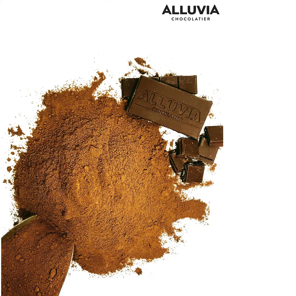 
100% Pure Cacao powder - Chocolate Ingredient Alluvia Chocolatier with Trinitario Variety from the Mekong Delta Vietnam 