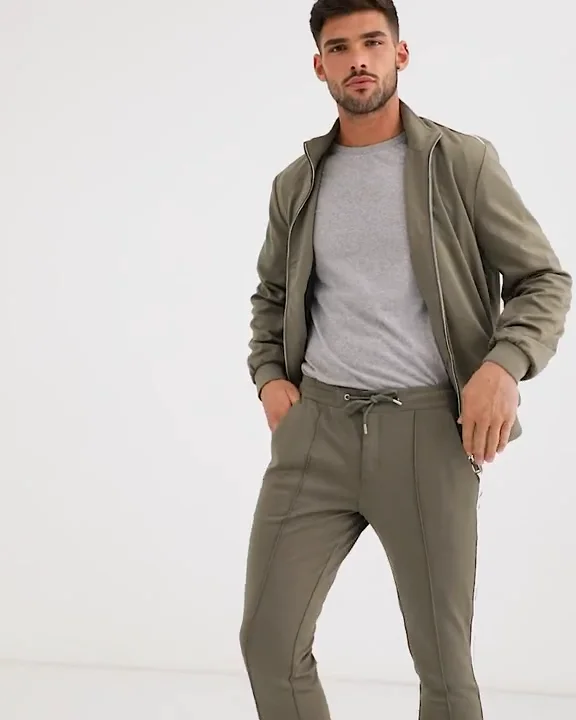 custom made men sweatsuit high quality sublimation sweat suit