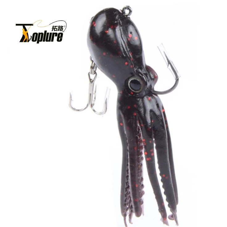 

Toplure Deep sea squid jig fishing lure 23g 9cm long tail soft lead Octopus fishing lures