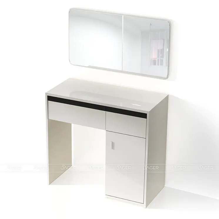 White color dressing table makeup table vanity, dressing table with mirror OCVN002-GD3