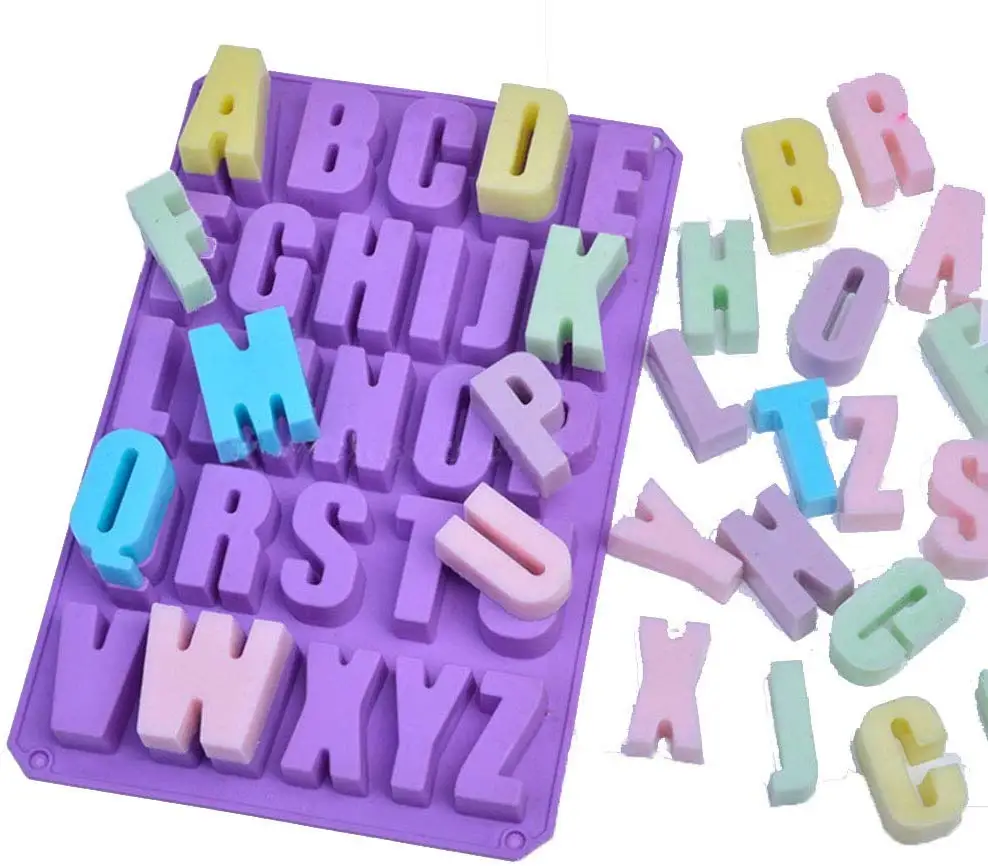 

Silicone 26 Letters Alphabet Silicone Mold, Green