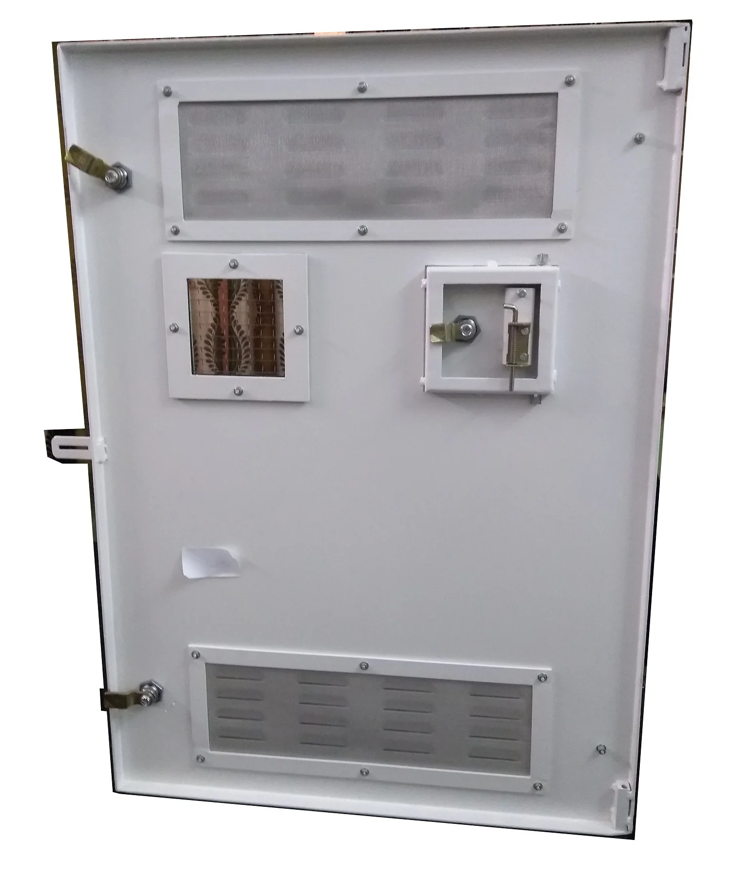 Electricity Service Meter Aluminium Door Suitable For Kahramaa
