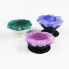 Pop Sockets Stalactite Slice Amethyst Custom gemstone Pop Out Phone grip holder.