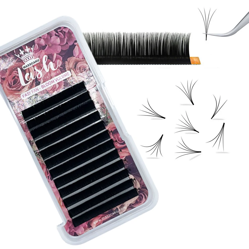 

Volume Silk Volume Lashes Tools Blooming Eyelash Extension, Black/variety color