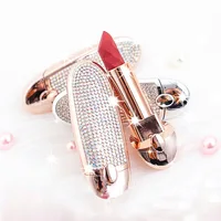 

lipstick private label gold matte lipstick aluminum lipstick tube
