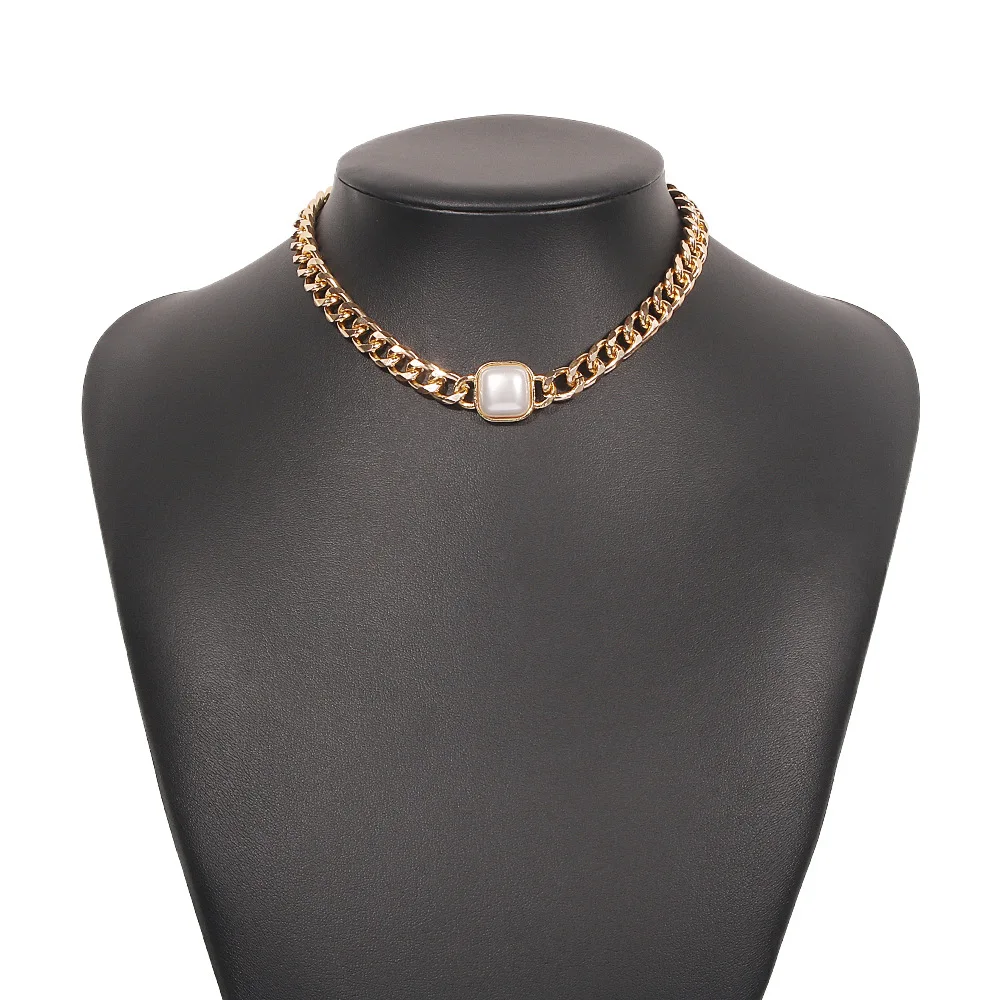 

Personalized fashion thick chain necklace women's Necklace Gold Chain Necklace, Gold color