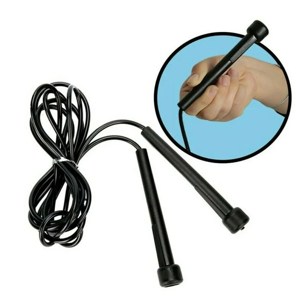 

Hadiyah Factory Amazon eBay Hot Sale Adjustable Handle PVC Jump Skipping Rope for Fitness Training Exercise Sports Equipment