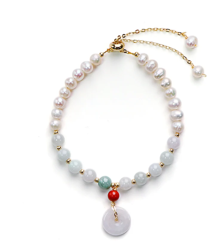 

hot sale natural baroque pearl peace buckle bracelet elegant bracelet women