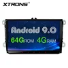 XTRONS 9" android 9.0 car pc autoradio 1 din with 4G RAM 64G ROM radio for vw passat jetta skoda fabia seat leon