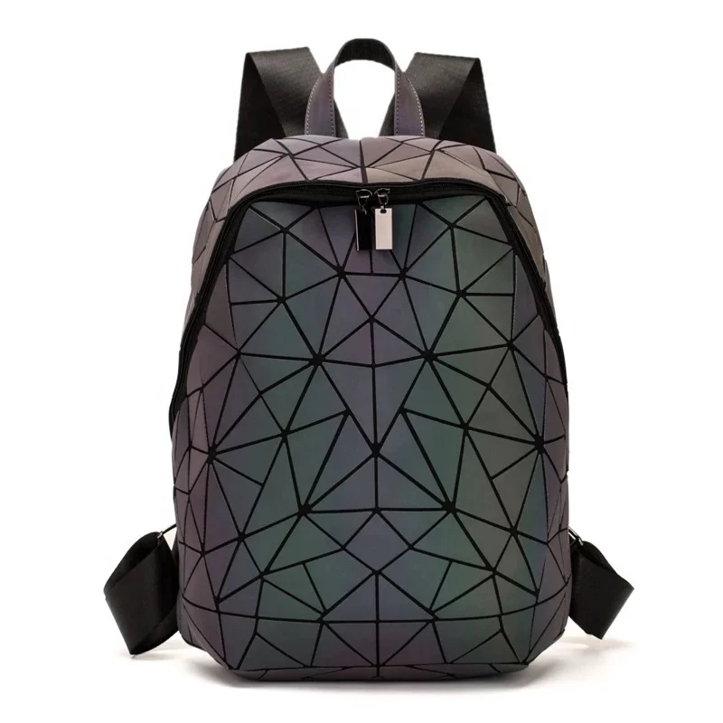 

Hot sell unisex luminous backpack travel camping waterproof backpack