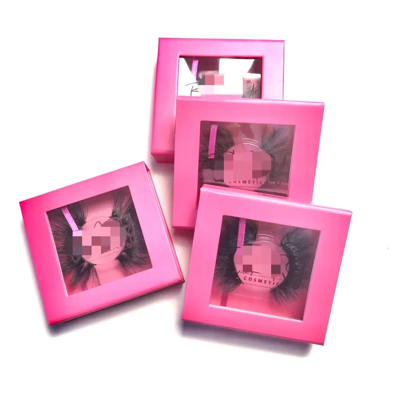 

Square MAGNETIC lashbox private label eyelash box custom logo glitter box square eyelash case MAGNET lashbox, Black