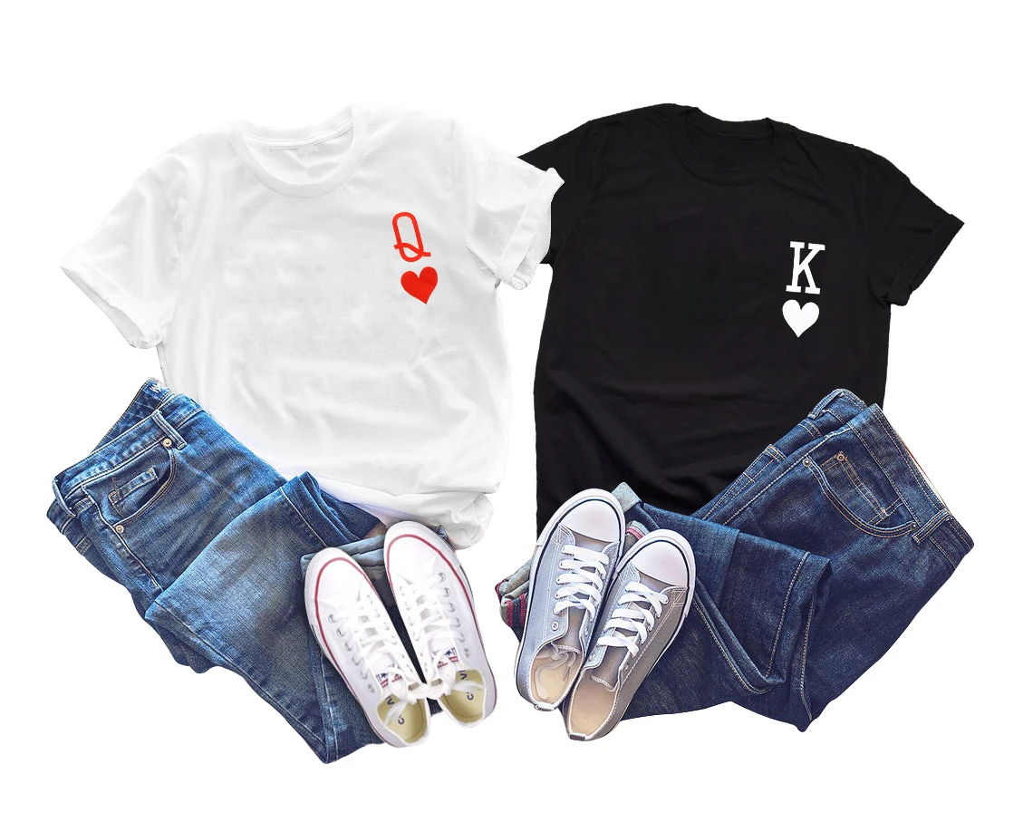 

T-shirts Unisex Short Sleeve BFF Lovers Tshirts