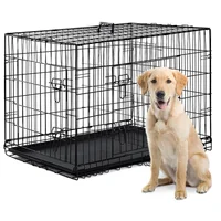 

Single Double Door Foldable Stainless Steel Pet Pen Indoor Dog Kennels Camas Para Perros Dog Crate Dog Cage