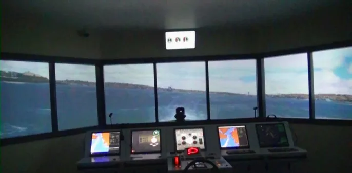 
STCW APPROVED FULL MISSION SHIP BRIDGE SIMULATOR (High Quality) (Ranges from Desktop to Full Mission Bridge Simulator) 