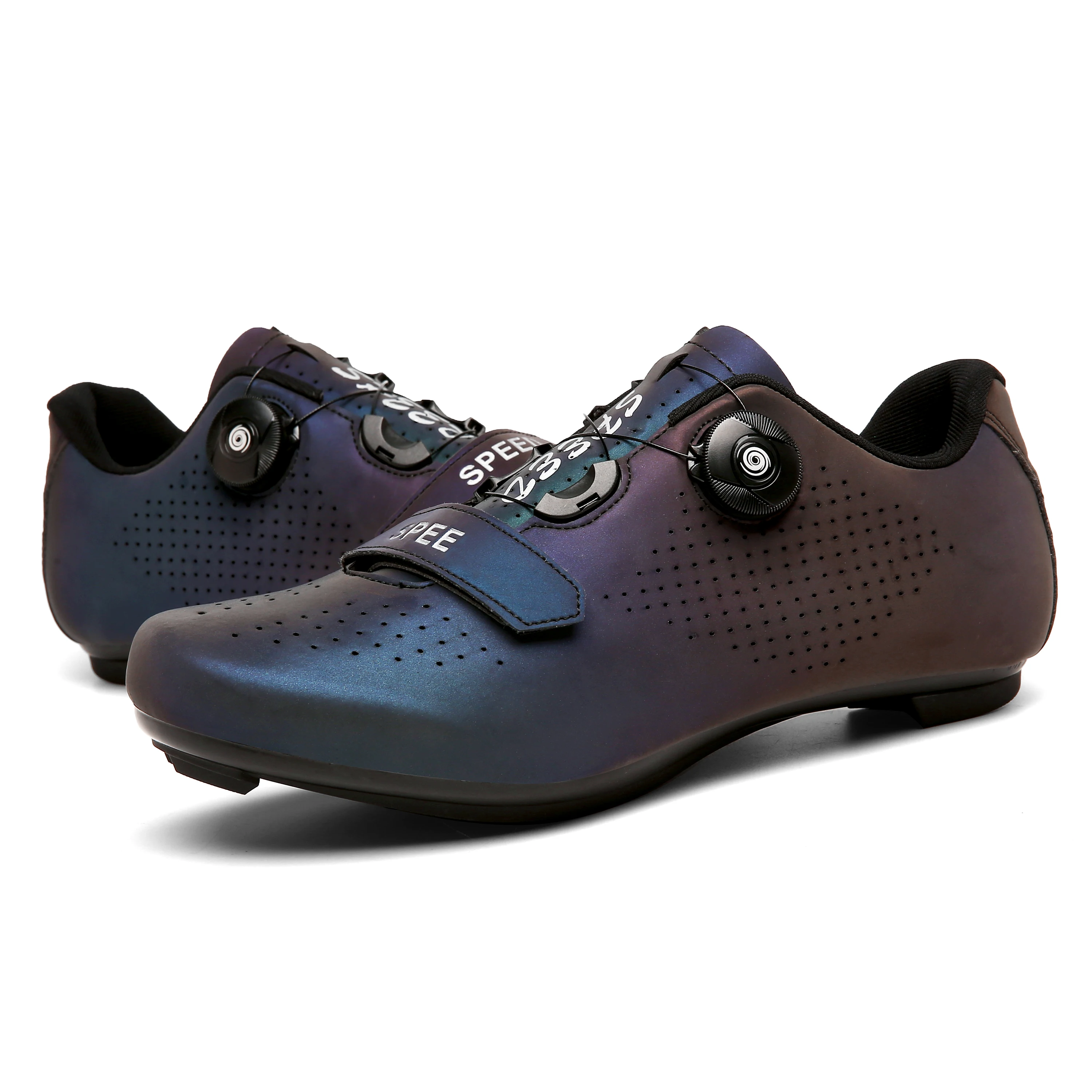 

New Style MTB Shoes Reflective cycling shoes Compatible LOOK SPD-SL Pearl Colorful cycling shoes for road bike, Black,blue,red