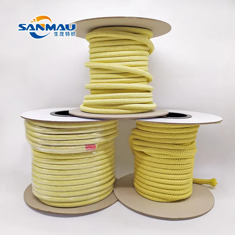 
HIgh performance fire resistant cut proof para aramid rope 8mm 10mm 