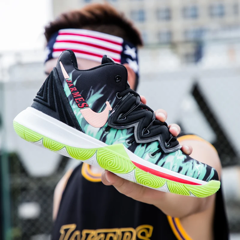 2019 latest design unisex sneakers high to help breathable colorful sports shoes  basketball shoes for men