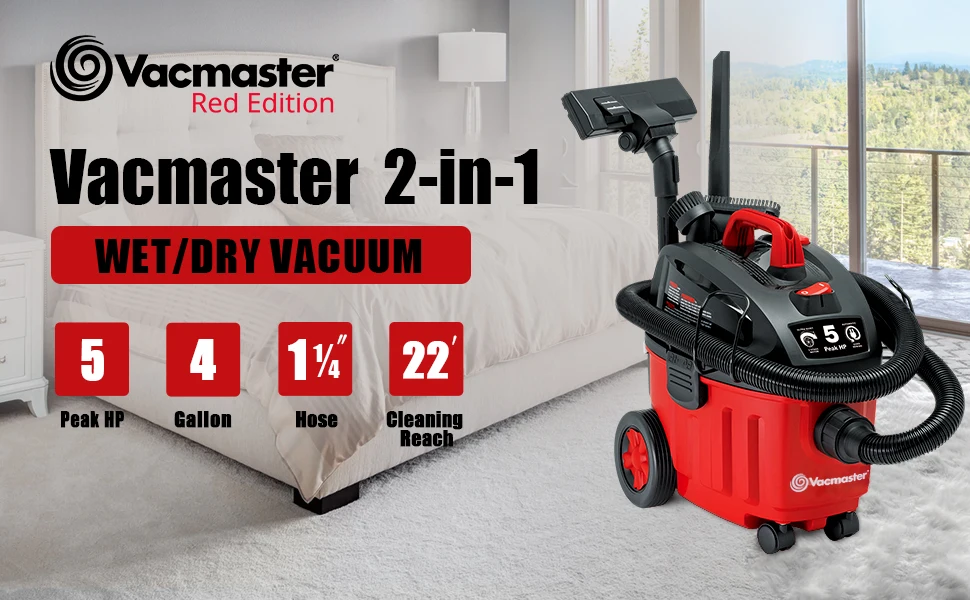 Vacmaster Shop Vac 5 Peak HP 4 Gallon Wet Dry Car Vacuum Cleaner Carpet Cleaners 814953018551 eBay