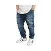 Distressed Denim Pant - Wholesale Mens Cotton Trousers Men Embroidered Image Pictures