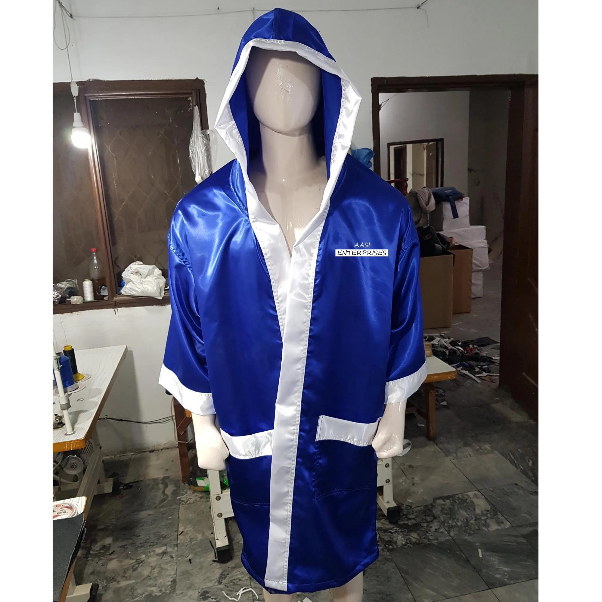 Boxing Robe With Hood For Men Mma Boxing Match Muay Thai Boxing