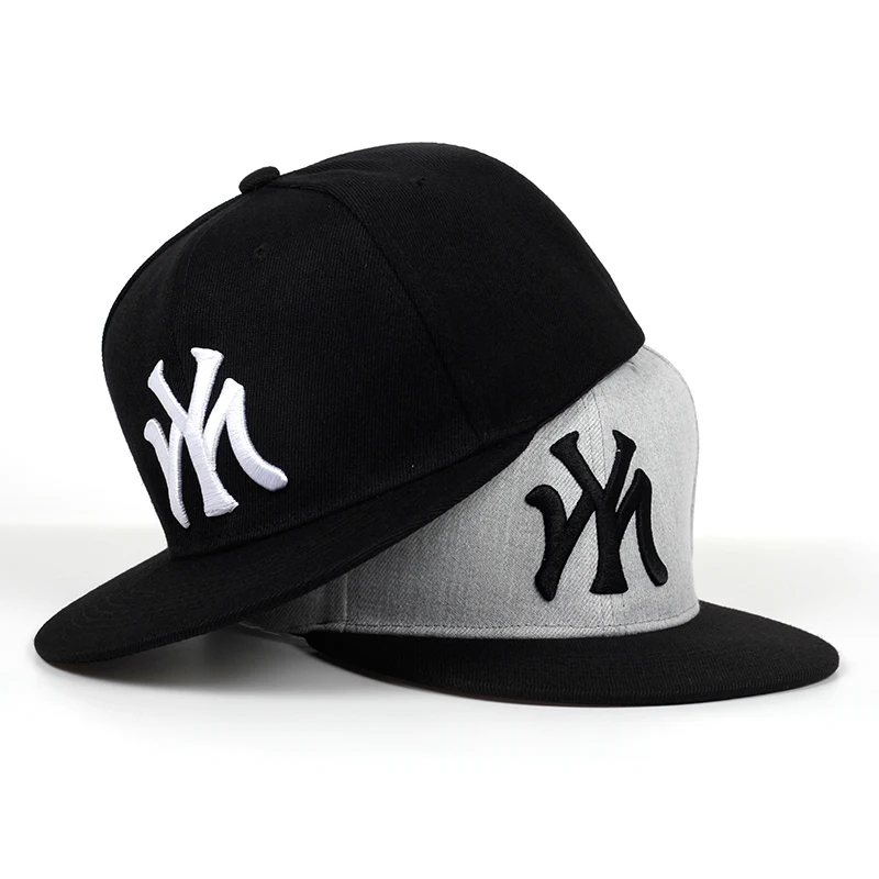 

Fashion 2022 Custom Flat Brim 6 Panel Designer Embroidery Lettering Hip Hop Baseball Hat For Men Women