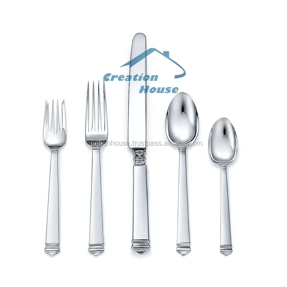 Flatware Set Stainless Steel Flatware Set Cutlery Set Of Five With