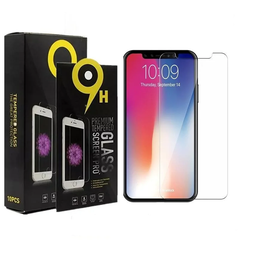 

Packaging Screen Protector Tempered Glass For iPhone 11 pro max phone XS 6, Hd transparent