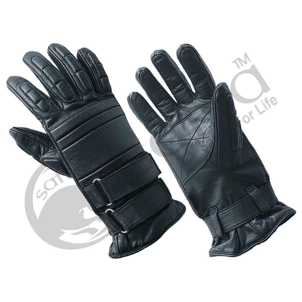 Tactical Leather Gloves Safety Glove & Gears Cut Resistant Tactical