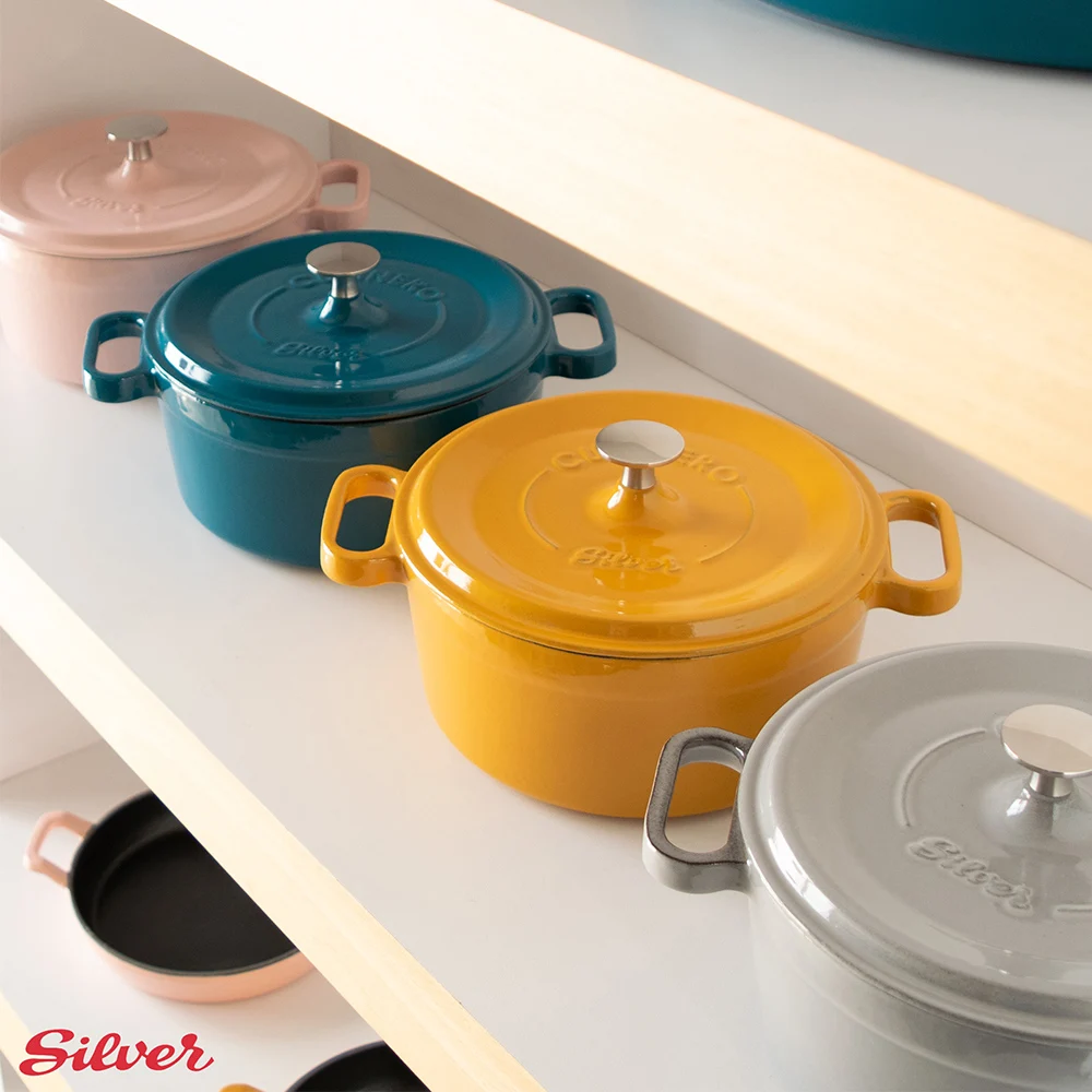 
Cast Iron Dutch Oven pot cookware kitchenware Enameled Non Stick 24 cm Made In TURKEY 2020 Hot sale HIGH QUALITY 