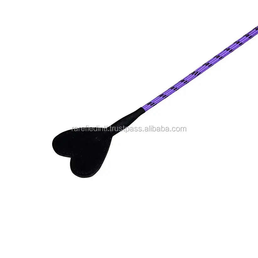 24" Black Leather Horse Riding Crop Whip Costume Horse Pony Jockey