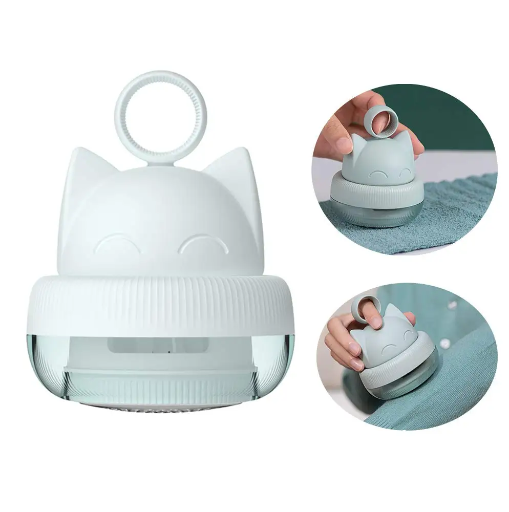 

Shaver, Rechargeable Electric Lint Balls Pills Remover, Sweater Shaver Cat Shape Fabric 3 Life Cute for Knitted Sweater Use