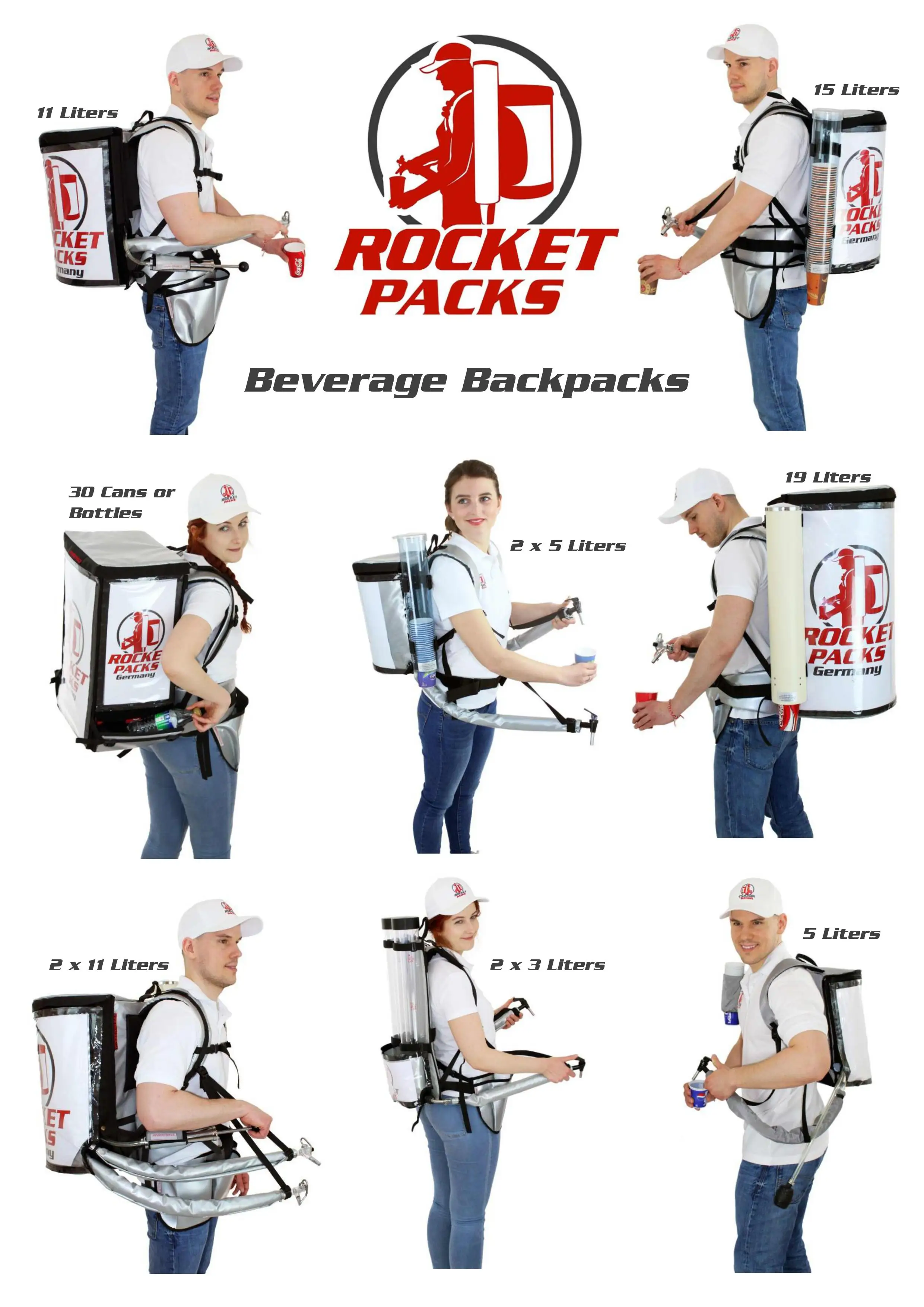 
Cold Beverege dispensing backpack for 19 Liter Beer Cola Coffee - vendor vending seller hawker mobile portable 