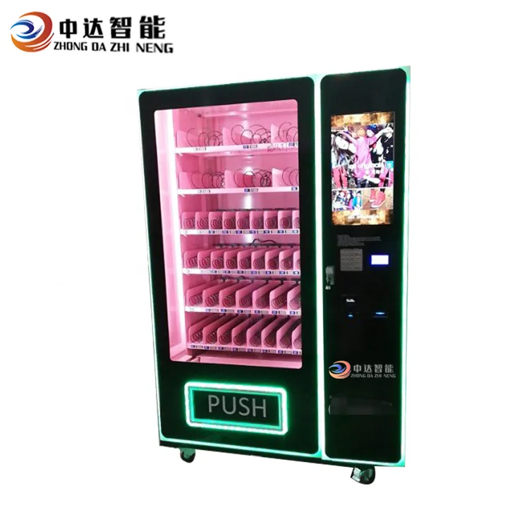 Custom Pink Beauty Vending Machine For Eyelashes And Hair Wigs - Buy ...