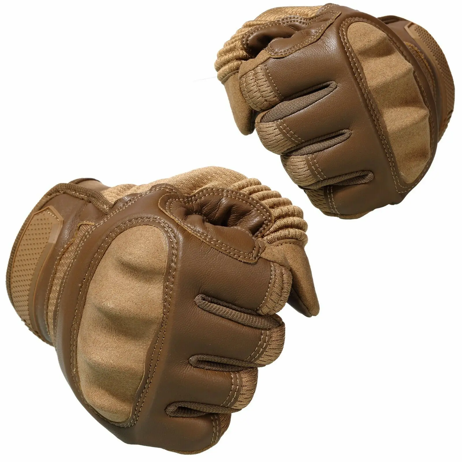 
Bike gloves full finger leather tactical gloves Double Palm Leather Gloves 