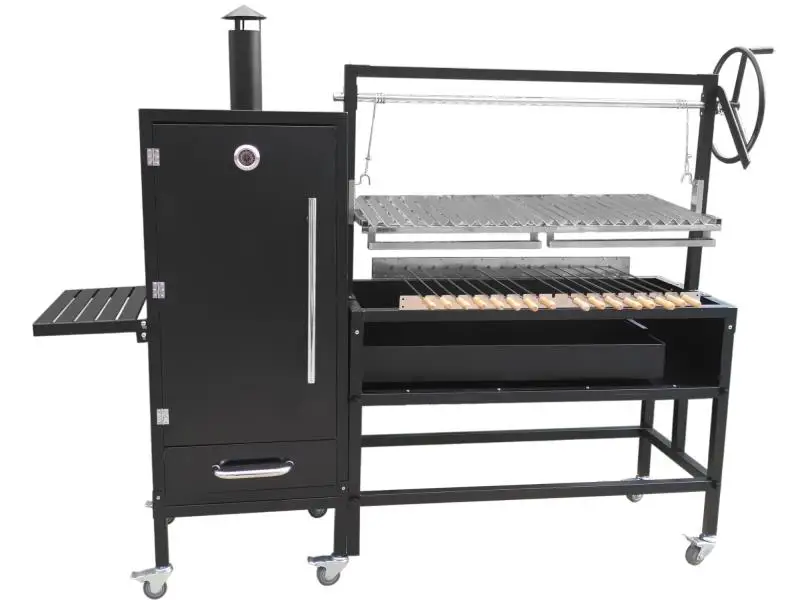 Adjustable Fire Pit Argentine Brasero Charcoal Grill With Fire Brick