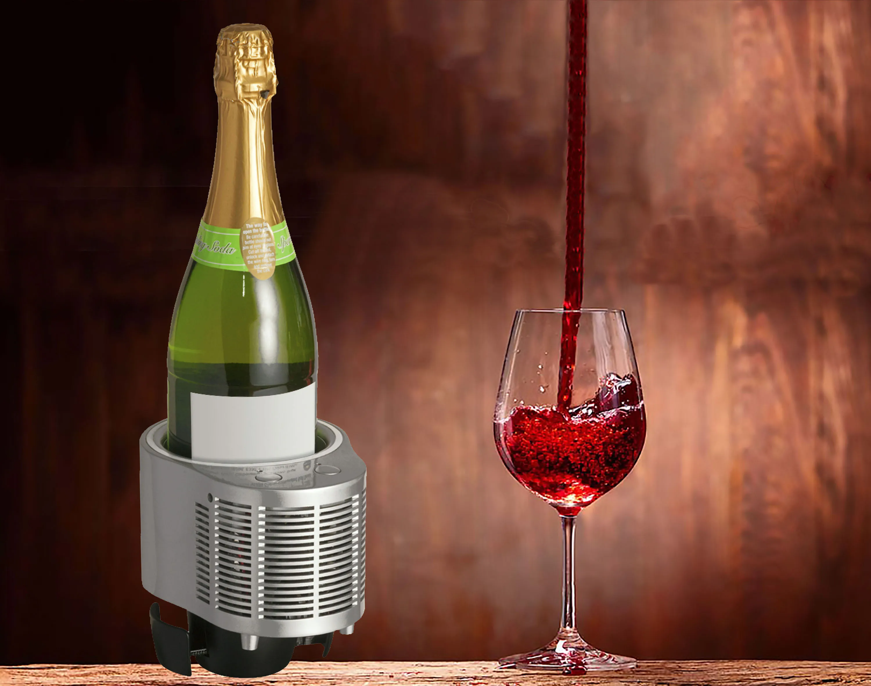 Wine Beer Chiller Bucket With Cooling Warming Function Buy Wine